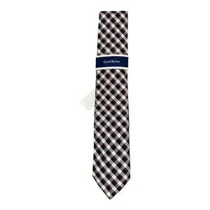Club Room Mens Rihaly Plaid Tie, Brown/Blue/White